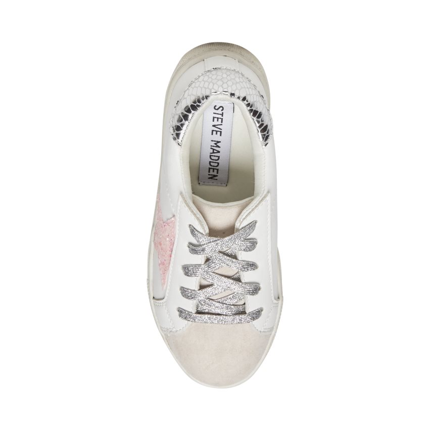 White Steve Madden Jrezume Kids' Sneakers | PH 6250VXY